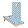 Beachy Blue Grid Star Cornhole Boards, - American Cornhole Association