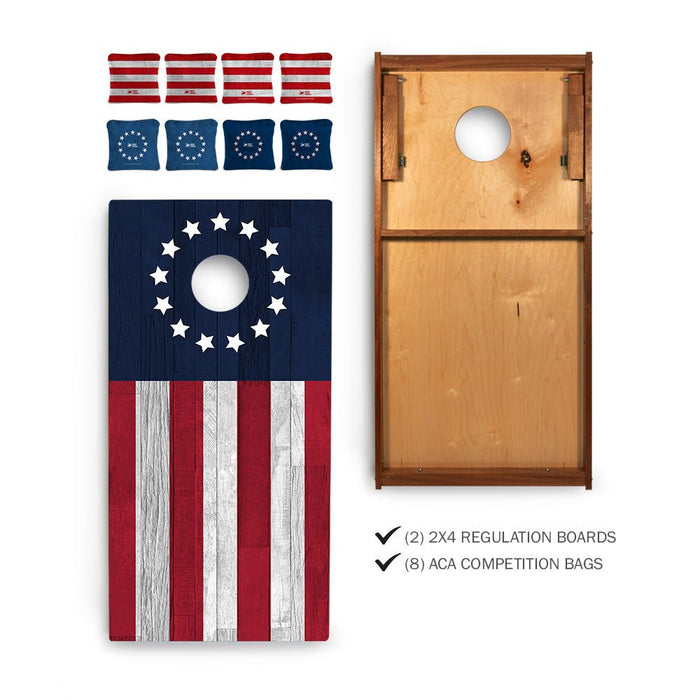 Betsy Ross Sig Pro 2x4 Regulation Cornhole Bundle -  | American Cornhole Association