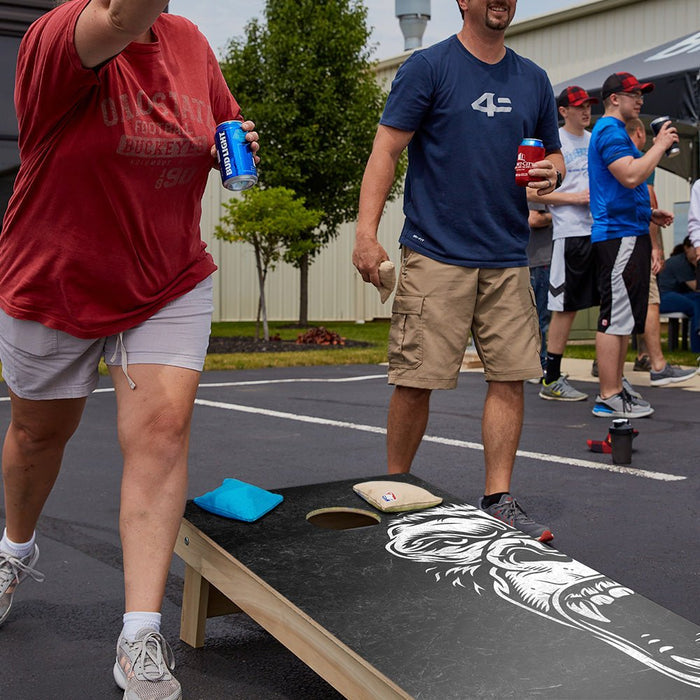 Black And White Gorilla Star Cornhole Boards, - American Cornhole Association