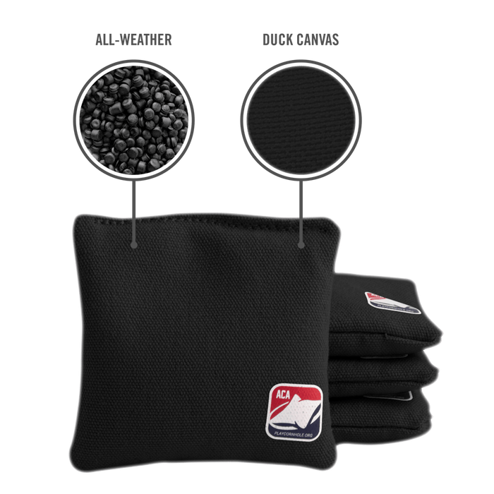 Black Daily 44x Cornhole Bags - American Cornhole Association