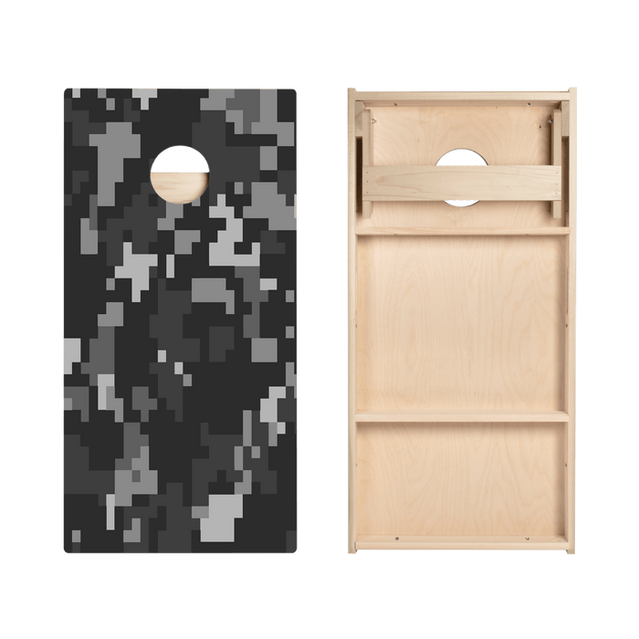 Black Digital Camo Star Cornhole Boards, - American Cornhole Association