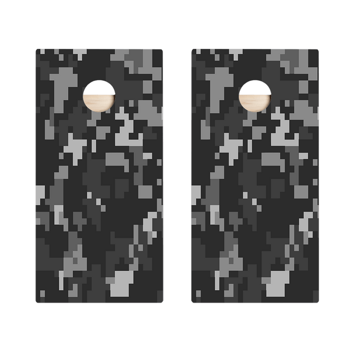 Black Digital Camo Star Cornhole Boards, - American Cornhole Association