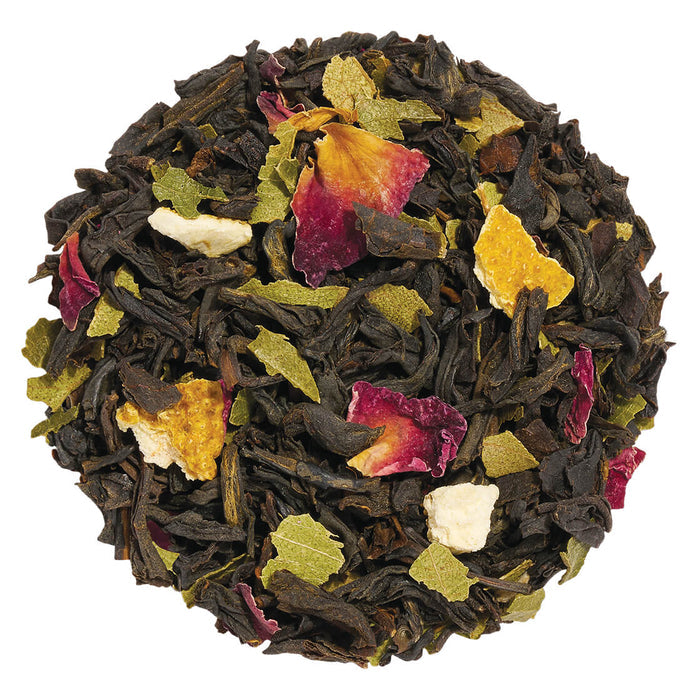 Black Lychee Loose Leaf Tea Pile