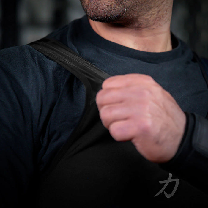 Black Singlet with Grey Logo, Unisex – IPF Approved - Strength Shop