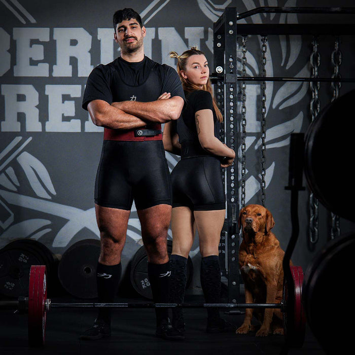 Black Singlet with Grey Logo, Unisex – IPF Approved - Strength Shop