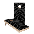Black Tiger Stripes Star Cornhole Boards, - American Cornhole Association