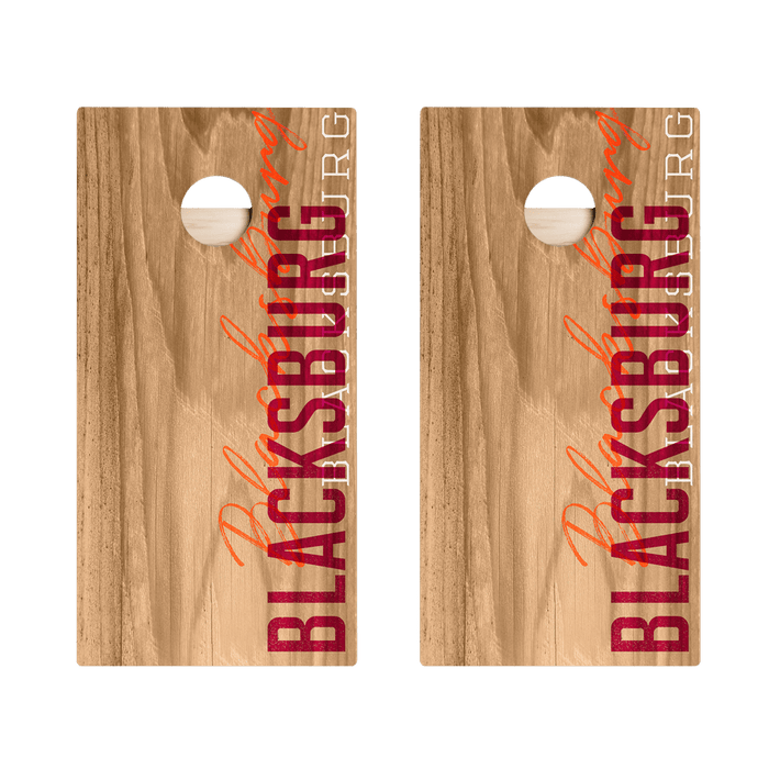 Blacksburg Campus Gameday Star Cornhole Boards, - American Cornhole Association