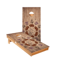 Boho Mushroom Star Cornhole Boards - ACA - 000492 | American Cornhole Association