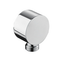 Brass Round Shower Elbow - Chrome