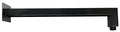 Brass Shower Arm Black Matt c/w Flange - Matt Gold