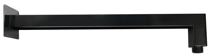 Brass Shower Arm Black Matt c/w Flange - Matt Gold