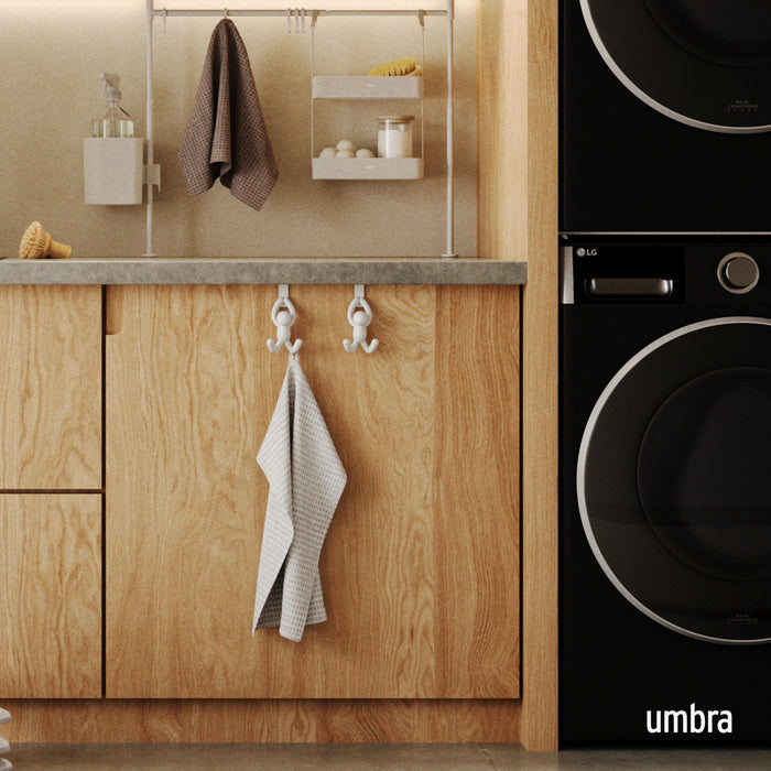 Over The Door Hooks | color: White