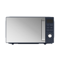 Blue microwave oven on a white background