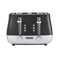 Cassini 4-Slice Black Toaster - Moonless Night