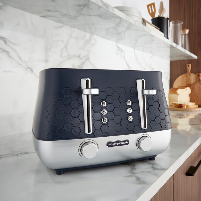 Cassini 4-Slice Blue Toaster - Outer Space