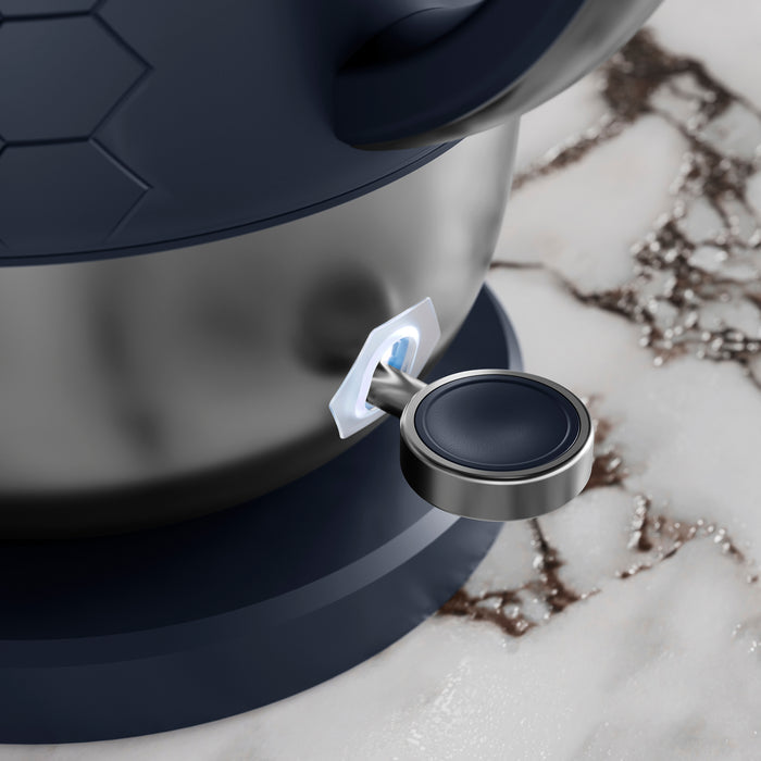 Blue Kettle on and off switch