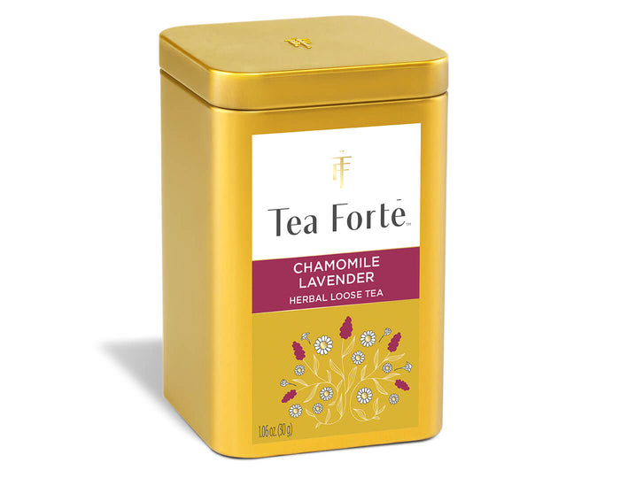 Chamomile Lavender Loose Leaf Tea Canister - side view