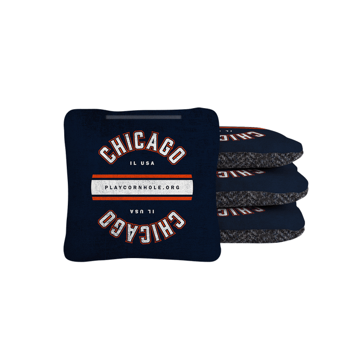 Chicago Football Gameday Backyard 1x2 ft Cornhole Board Set - WACA - 500428 - WB | American Cornhole Association