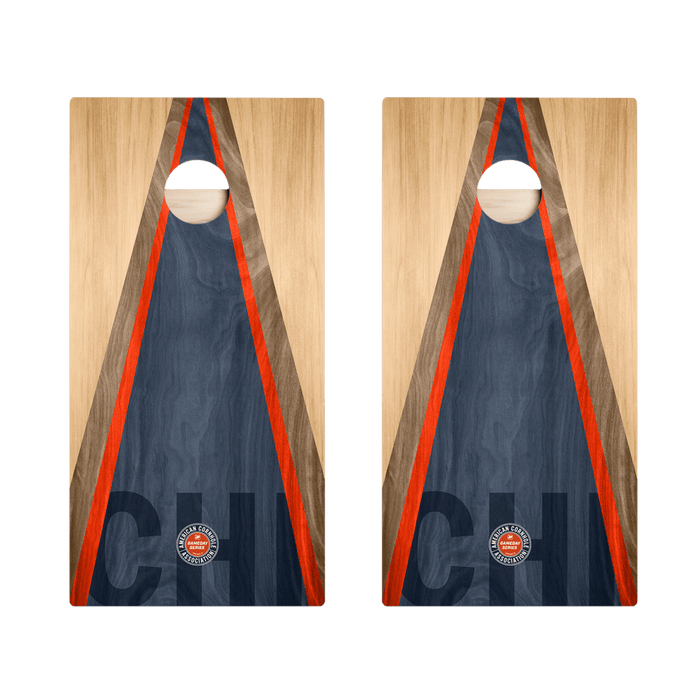 Chicago Football Gameday Classic Triangle Star Cornhole Boards - American Cornhole Association