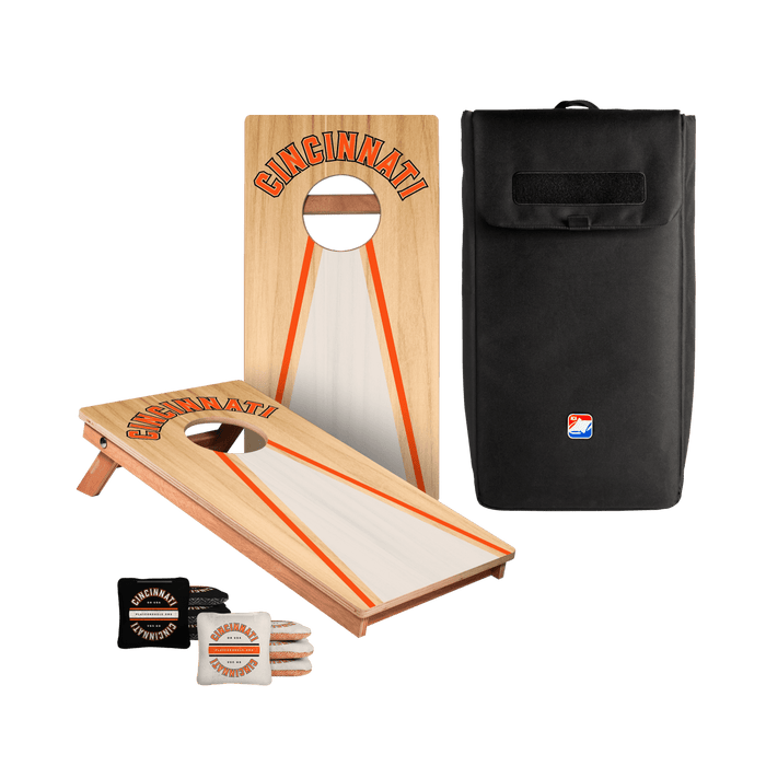 Cincinnati Football Gameday Backyard 1x2 ft Cornhole Board Set - WACA - 500429 - WB | American Cornhole Association