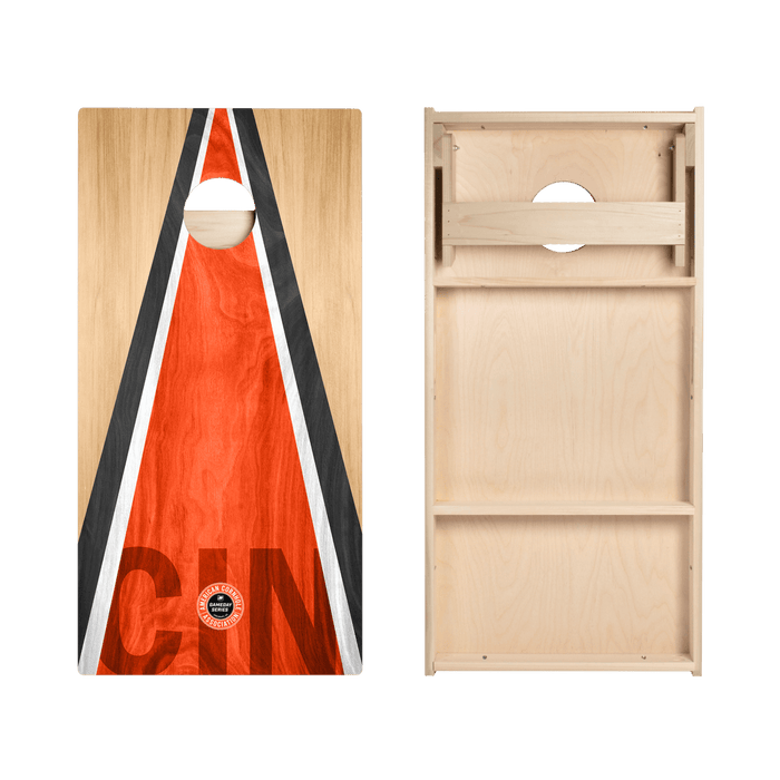 Cincinnati Football Gameday Classic Triangle Star Cornhole Boards - American Cornhole Association