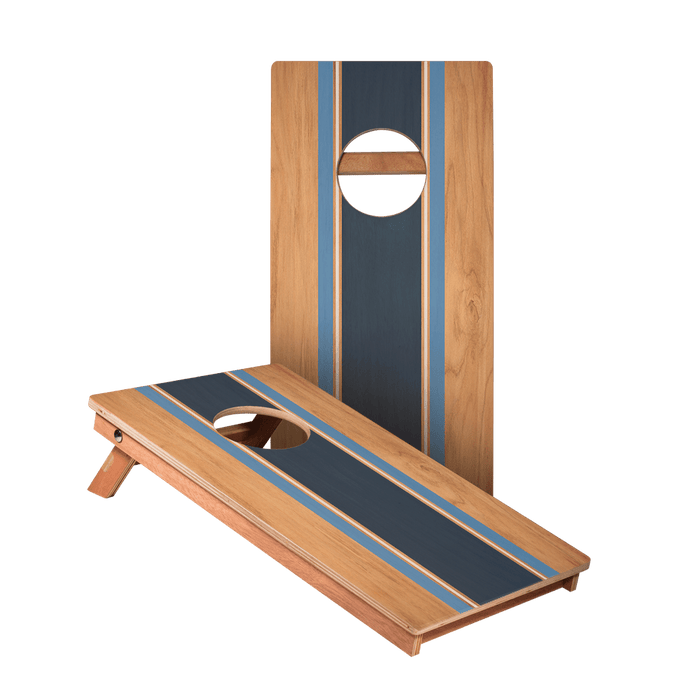 Classic Stripes Red White Blue Backyard 1x2ft Cornhole Boards - American Cornhole Association