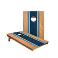 Classic Stripes Light Blue Wood 2300 Cornhole Boards - American Cornhole Association