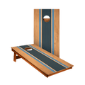 Classic Stripes Natural Wood Blues Backyard 2400 Cornhole Boards - American Cornhole Association