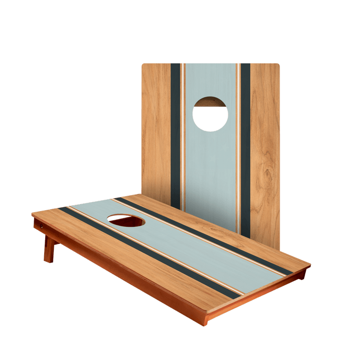 Classic Stripes Navy Blue Backyard 2300 Cornhole Boards - WACA-900462 | American Cornhole Association