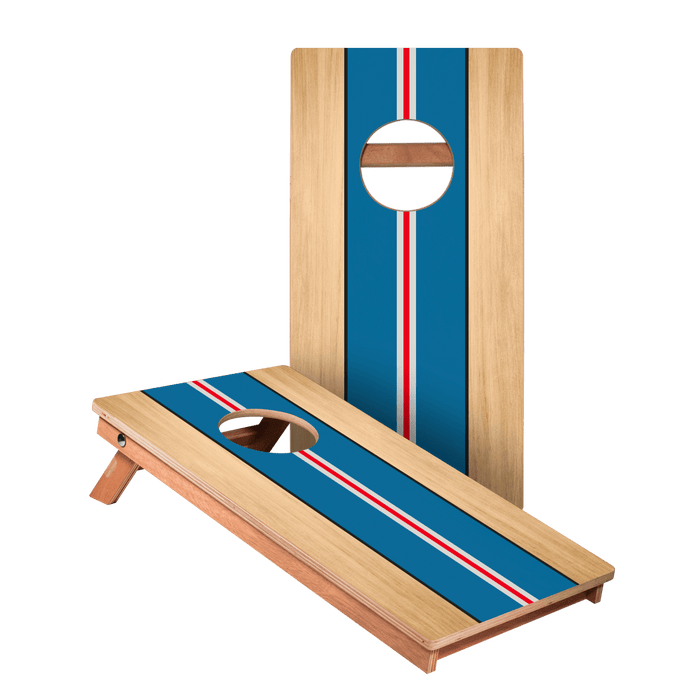Classic Stripes Red White Blue Backyard 1x2ft Cornhole Boards - WACA-500465 | American Cornhole Association
