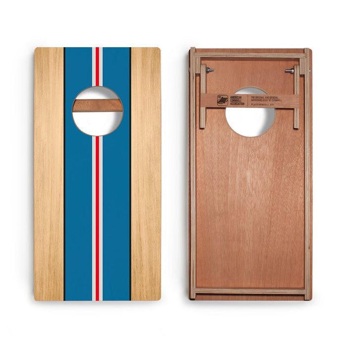 Classic Stripes Red White Blue Backyard 1x2ft Cornhole Boards - WACA-500465 | American Cornhole Association