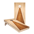 Classic Triangle - Mixed Wood Star Cornhole Boards - ACA - 000438 | American Cornhole Association