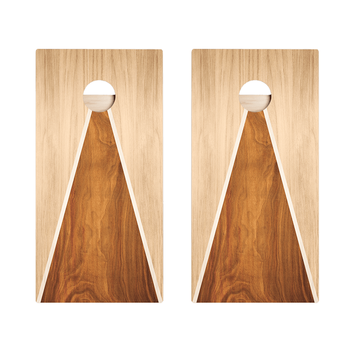 Classic Triangle - Mixed Wood Star Cornhole Boards - ACA - 000438 | American Cornhole Association
