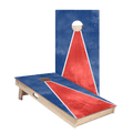 Classic Triangle - Red, White, Blue Star Cornhole Boards, - American Cornhole Association