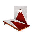 Classic Triangle Red Distressed Backyard 2300 Cornhole Boards - WACA-900460 | American Cornhole Association