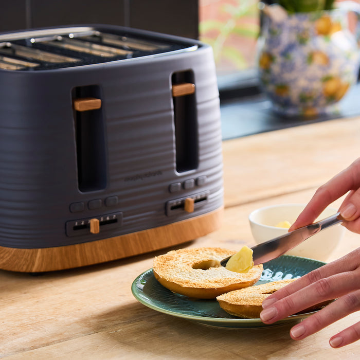 Clay 4-Slice Grey Toaster - Flint