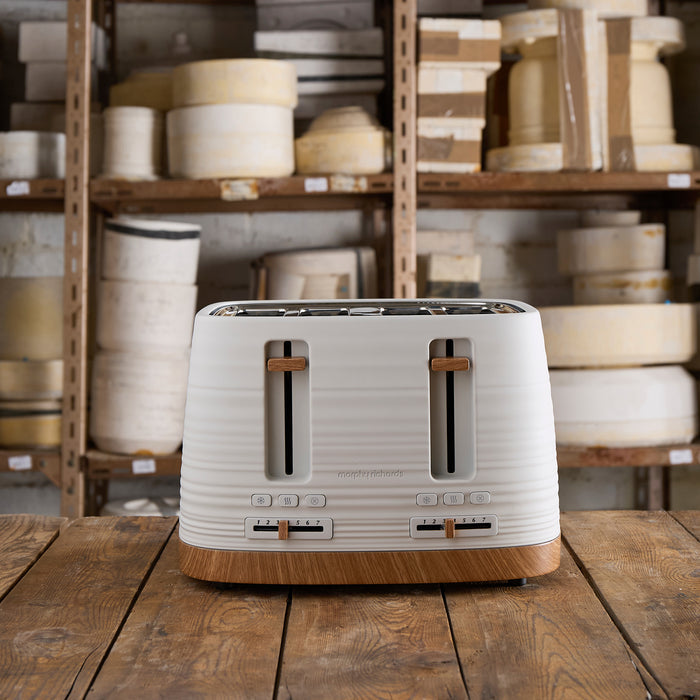 Clay 4-Slice White Toaster - China Clay