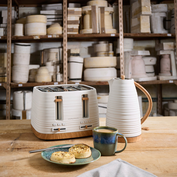 Clay 4-Slice White Toaster - China Clay