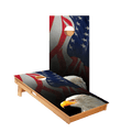 Cloth American Flag With Eagle Star Cornhole Boards - ACA - 000025 | American Cornhole Association