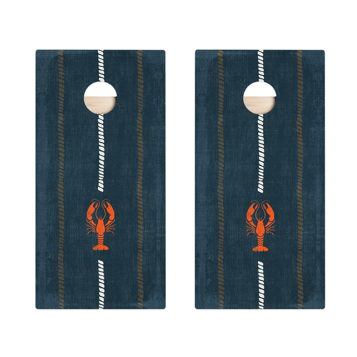 Coastal Lobster Lines Star Cornhole Boards, - American Cornhole Association