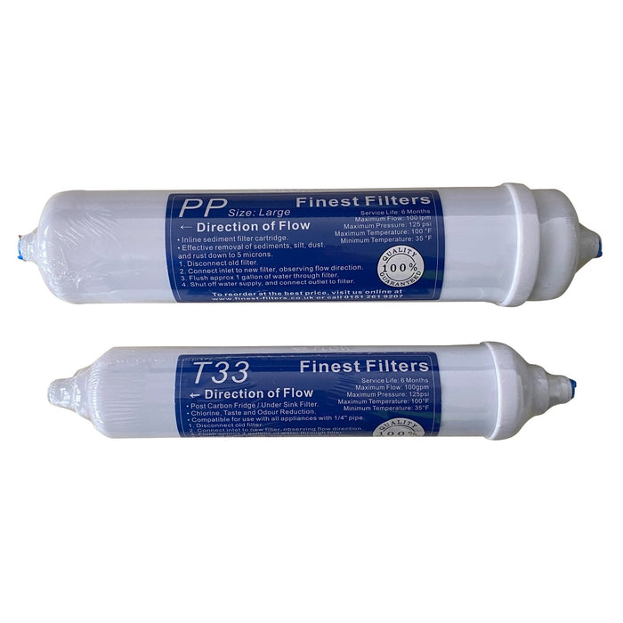 Compact RO Unit Replacement Pre Filters Set Reverse Osmosis PP and Carbon