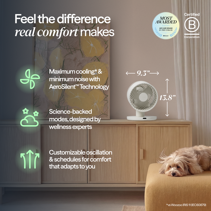 CoolDrift™ Air Circulator Fan - Cloud linen