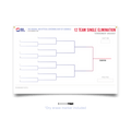Cornhole Tournament Brackets - 12 Team 106303 | American Cornhole Association
