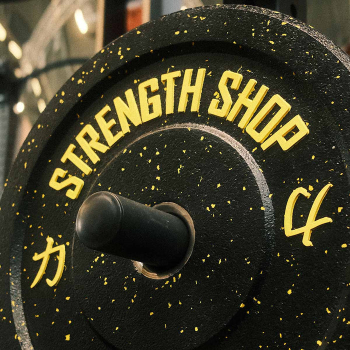 Crumb Bumper Plates w/ Colour Coded Dots, 5kg-25kg or 150kg Set - Strength Shop