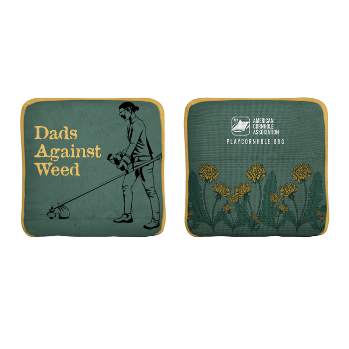 Dads Against Weed Limited Edition Synergy Edge Cornhole Bags | 06.25 Drop, - American Cornhole Association