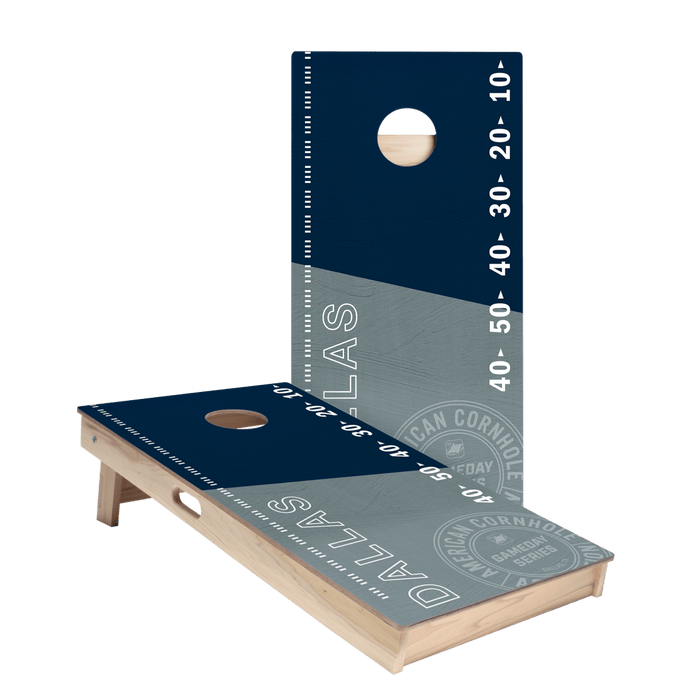 Dallas Football Gameday Stadium Star Cornhole Boards.