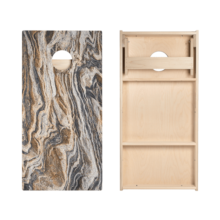 Dark Marble Star Cornhole Boards, - American Cornhole Association