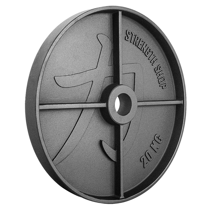 B-WARE Deep Dish Cast Iron Plates, 1.25kg-20kg - Strength Shop