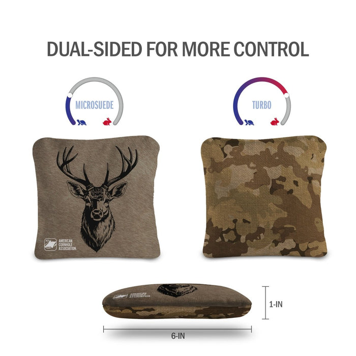 Deer Camo Synergy Pro Cornhole Bags - Brown 106208-382 | American Cornhole Association