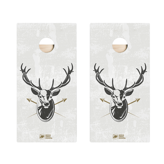 Deer Illustration Star Cornhole Boards - ACA - 000391 | American Cornhole Association